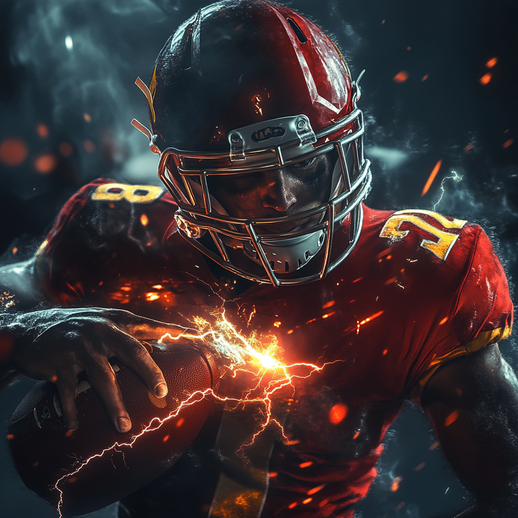 A Football Player with Lightning in a Bottle