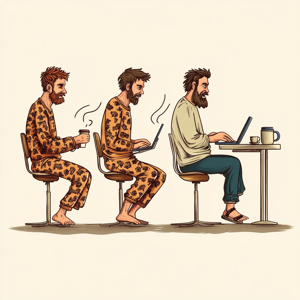 A Funny Cartoon Showing Evolution of Man