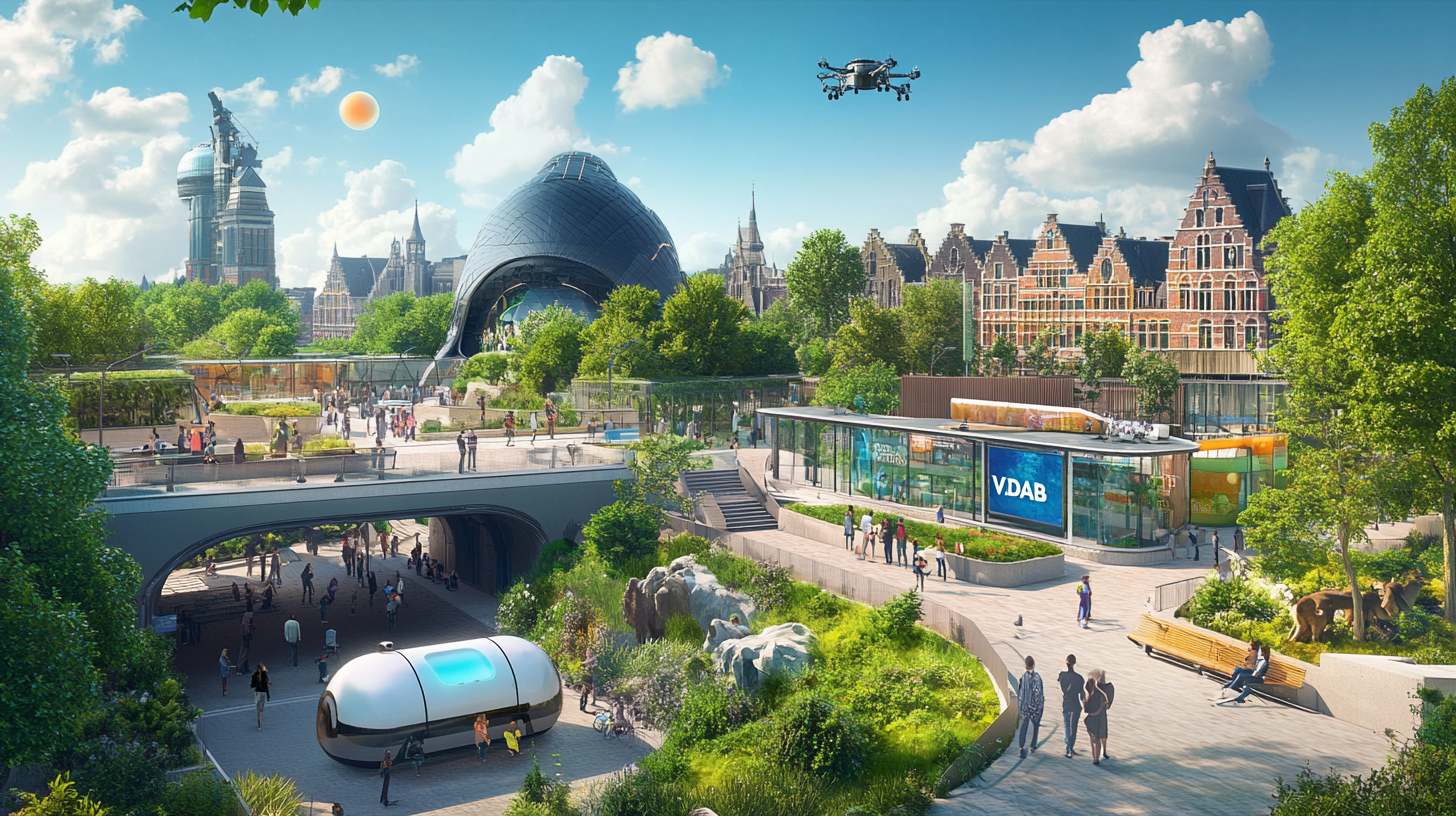 A Futuristic Antwerp: Humans and AI Coexisting Harmoniously