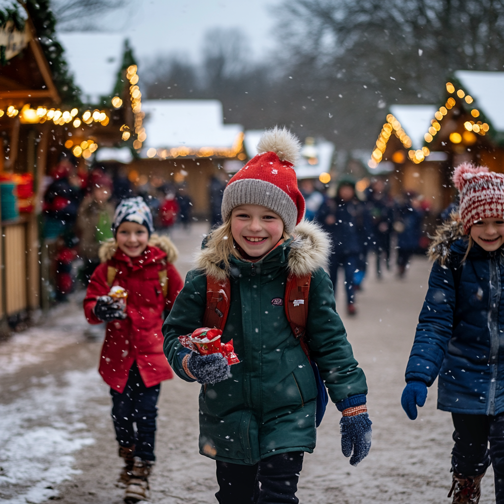 A Happy Winter Outing at Christmas Market