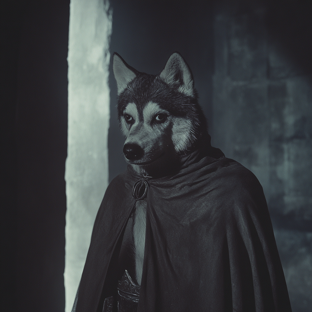 A Husky-Headed Humanoid in 1950's Dark Fantasy Film