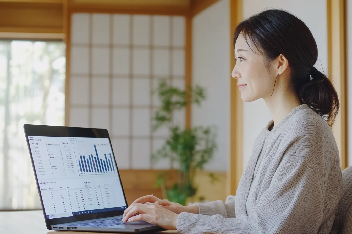 A Japanese woman investing in real estate