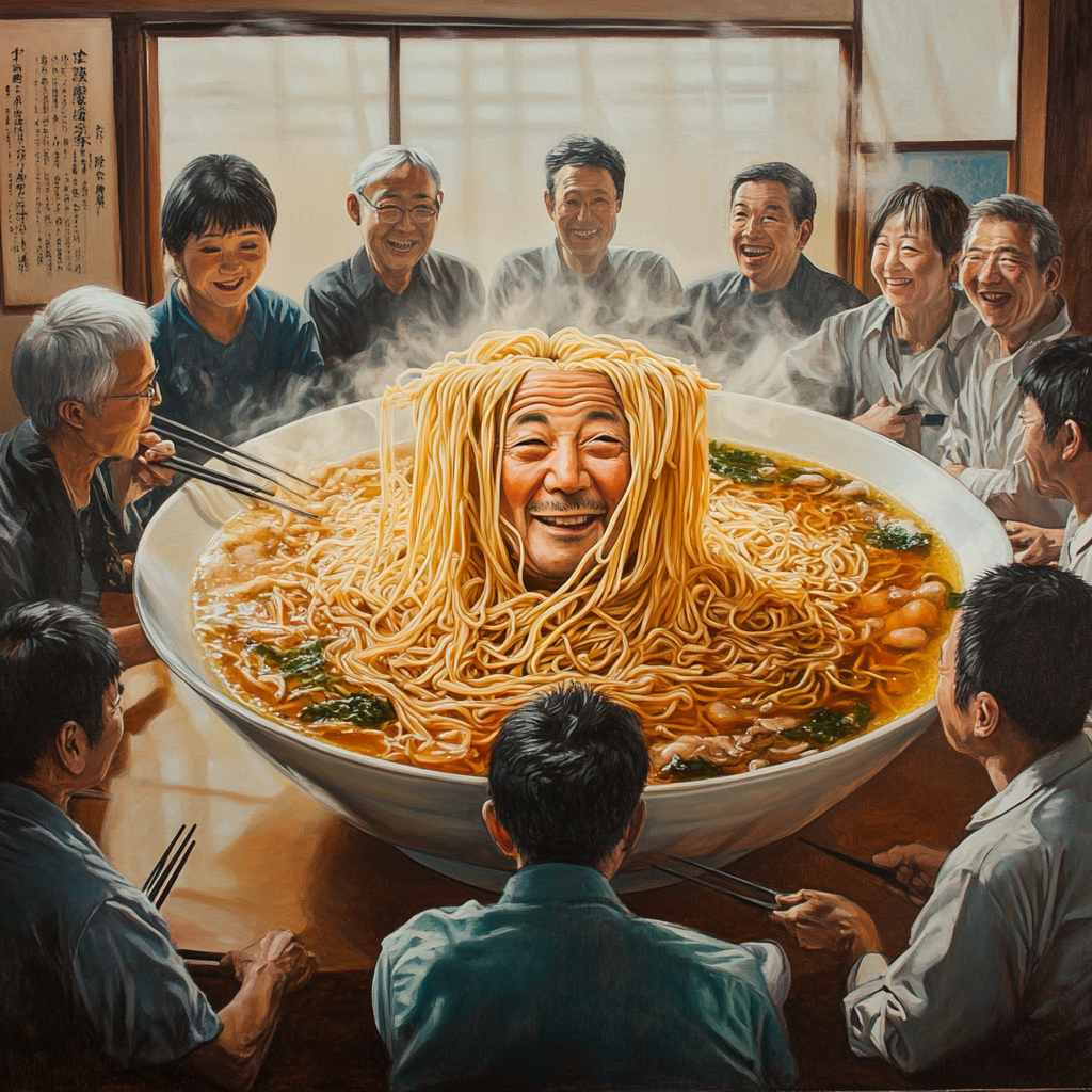 A Joyful Japanese Noodle Gathering with Camaraderie