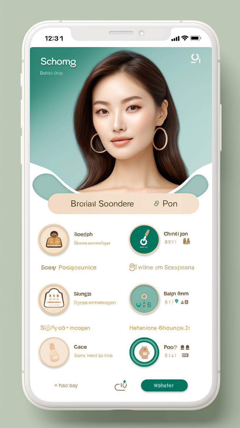 A Korean healthcare shop App Design