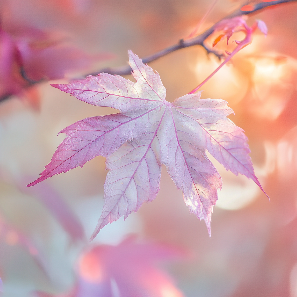 A Lovely Magical Fall Scene in Pastel Colors