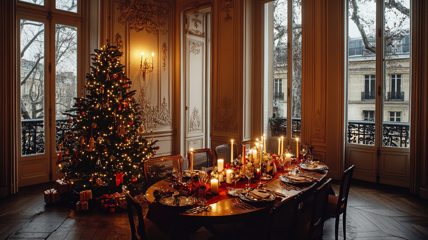 A Luxurious Parisian Christmas Evening by Charles Zana