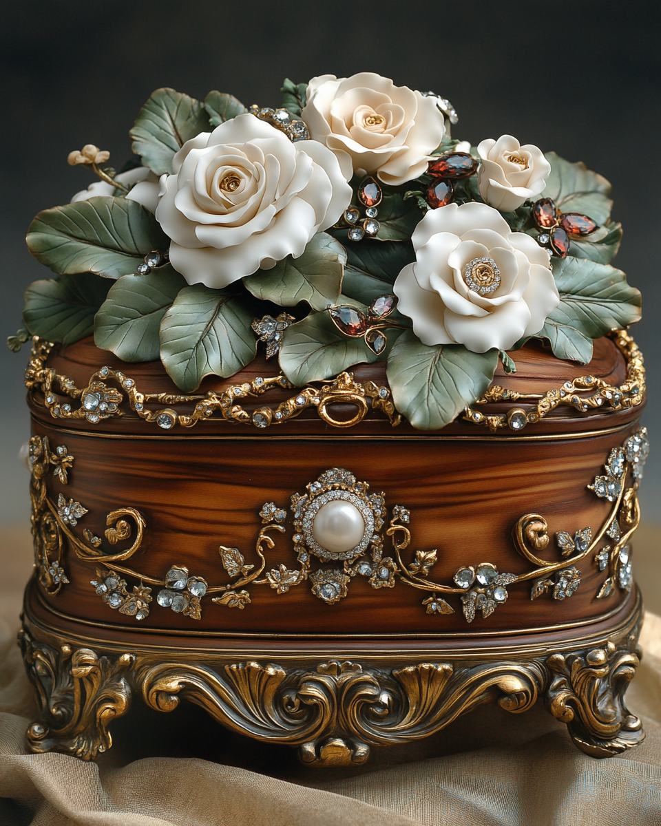 A Magical Versailles-Themed Cake with Jewelry Box Design