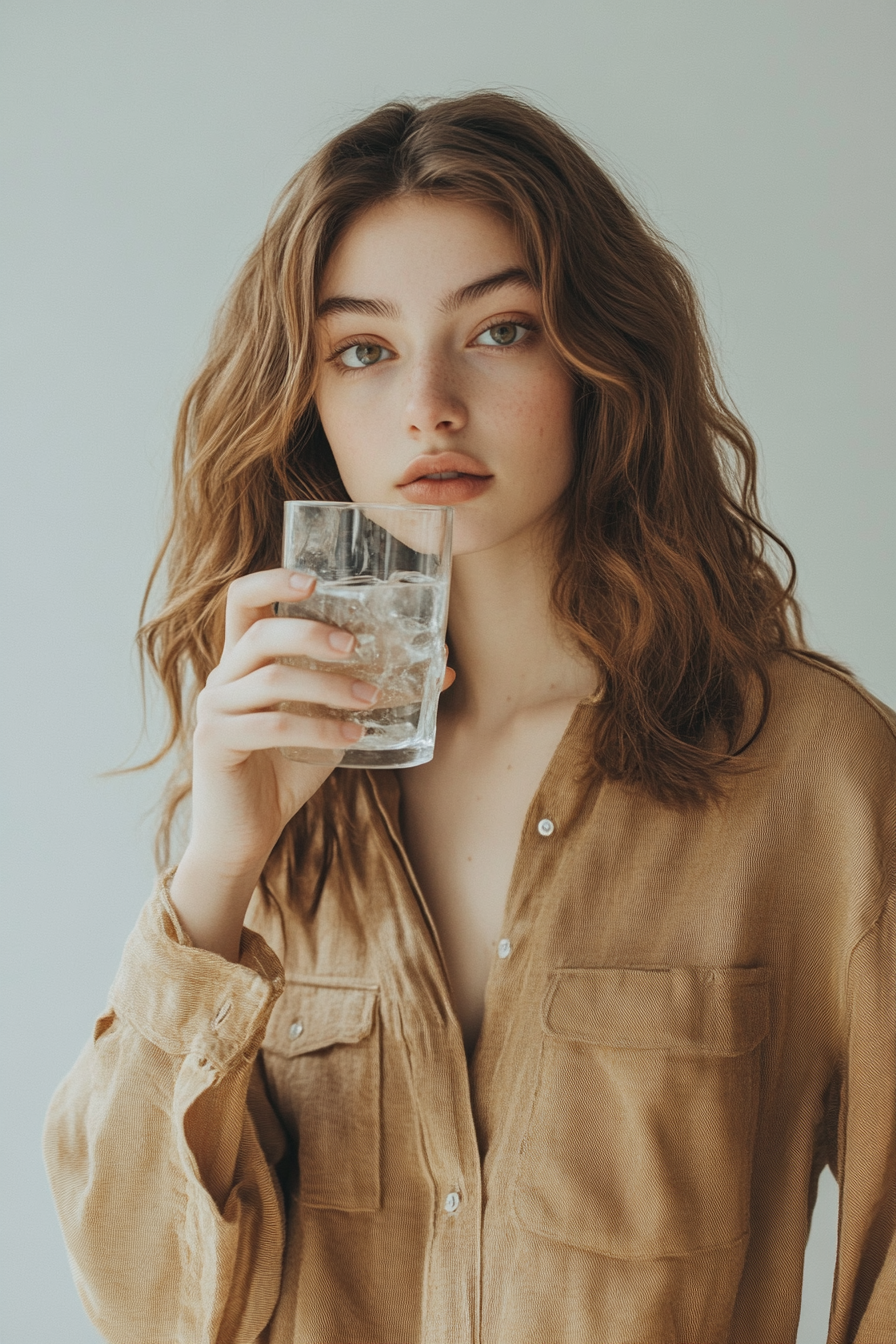 A Millennial posing for a Fresh Water Campaign