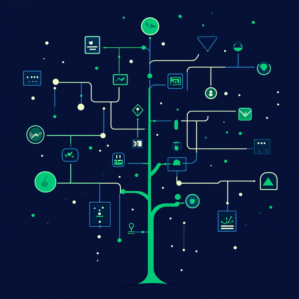 A Modern, Clean Decision Tree Diagram