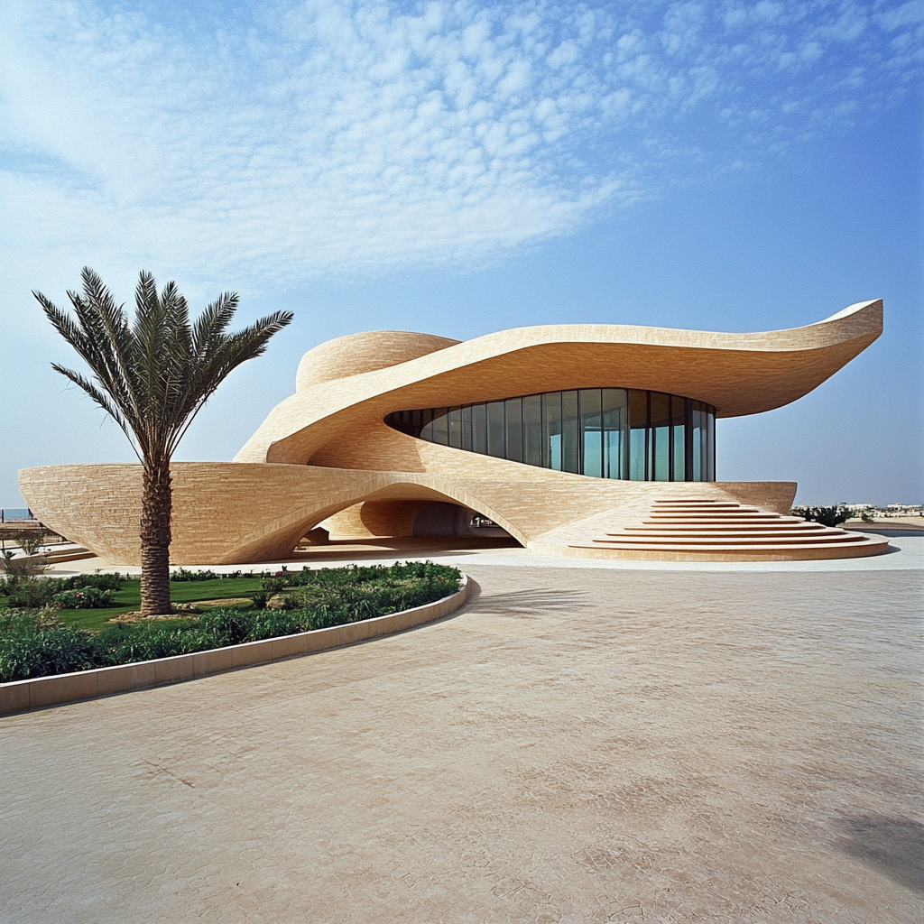 A Monumental Tourist Center in Kuwait's Beach