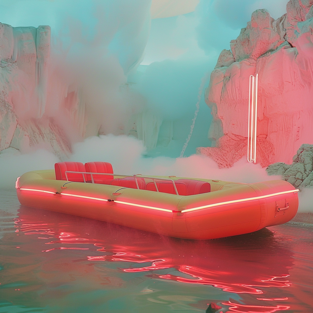 A Moody Fantasy Raft Adventure: Wes Anderson Style