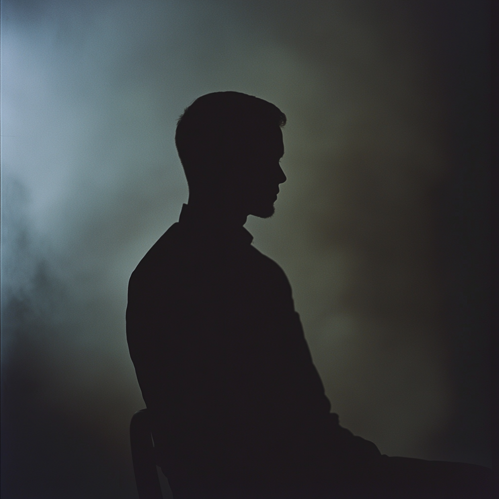 A Mysterious Interview with Silhouetted Figure