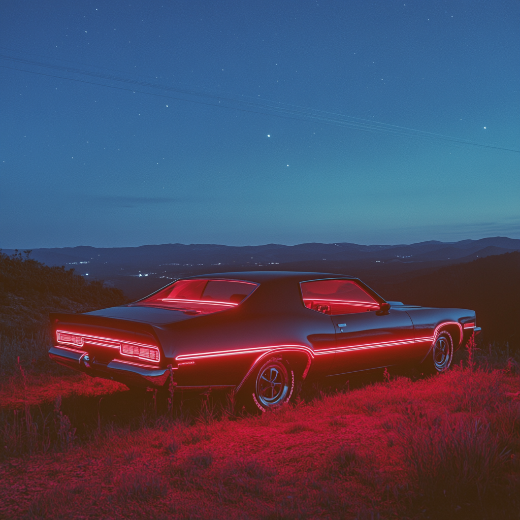 A Mysterious Muscle Car on Mountain Top