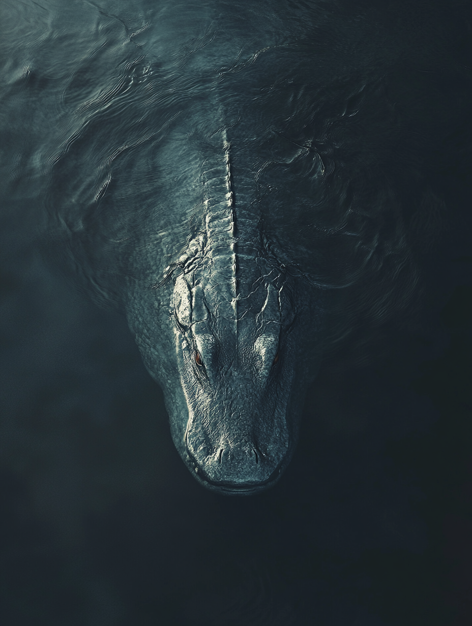 A Mysterious Scaly Creature Lurking in Dark Waters