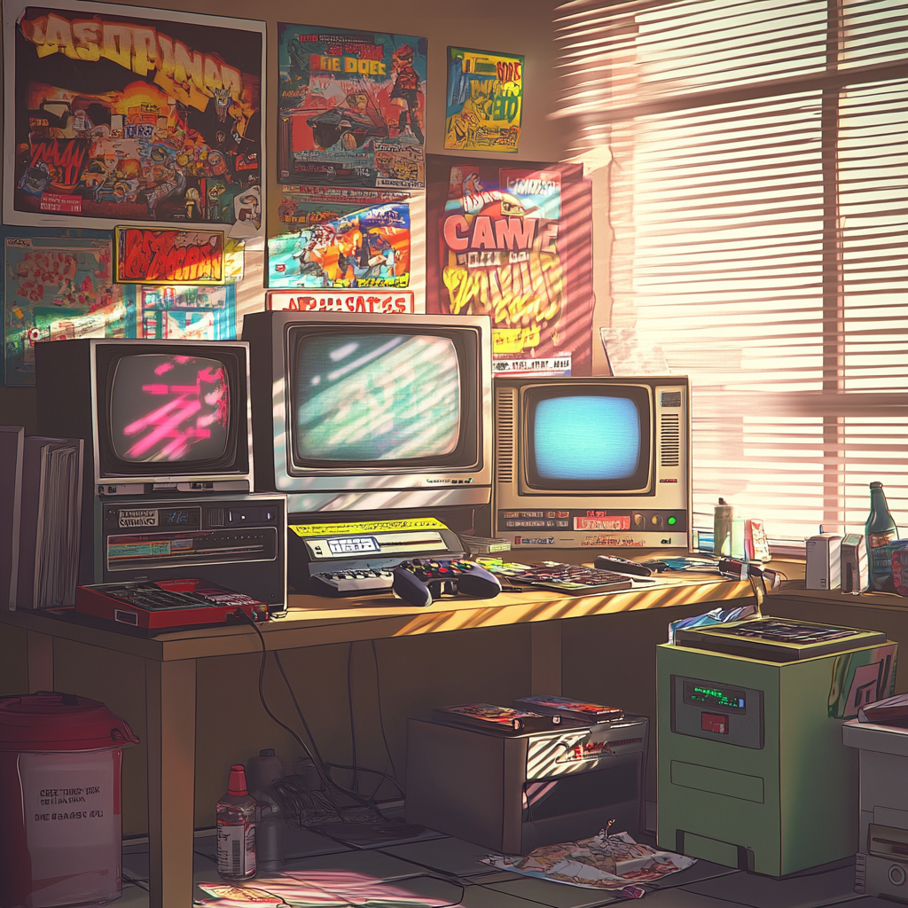 A Nostalgic Retro Gaming Room