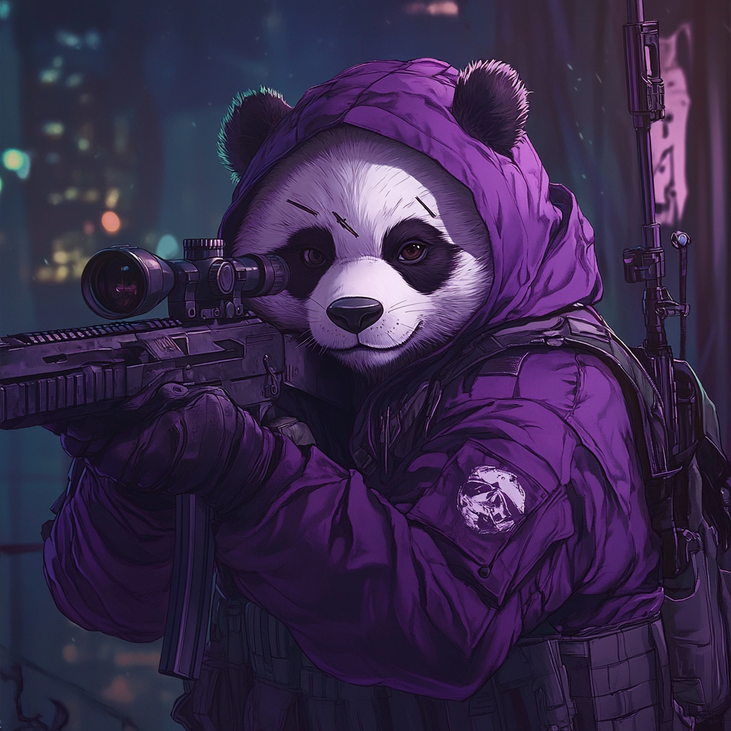 A Panda in a Purple Hoodie on Spec Ops