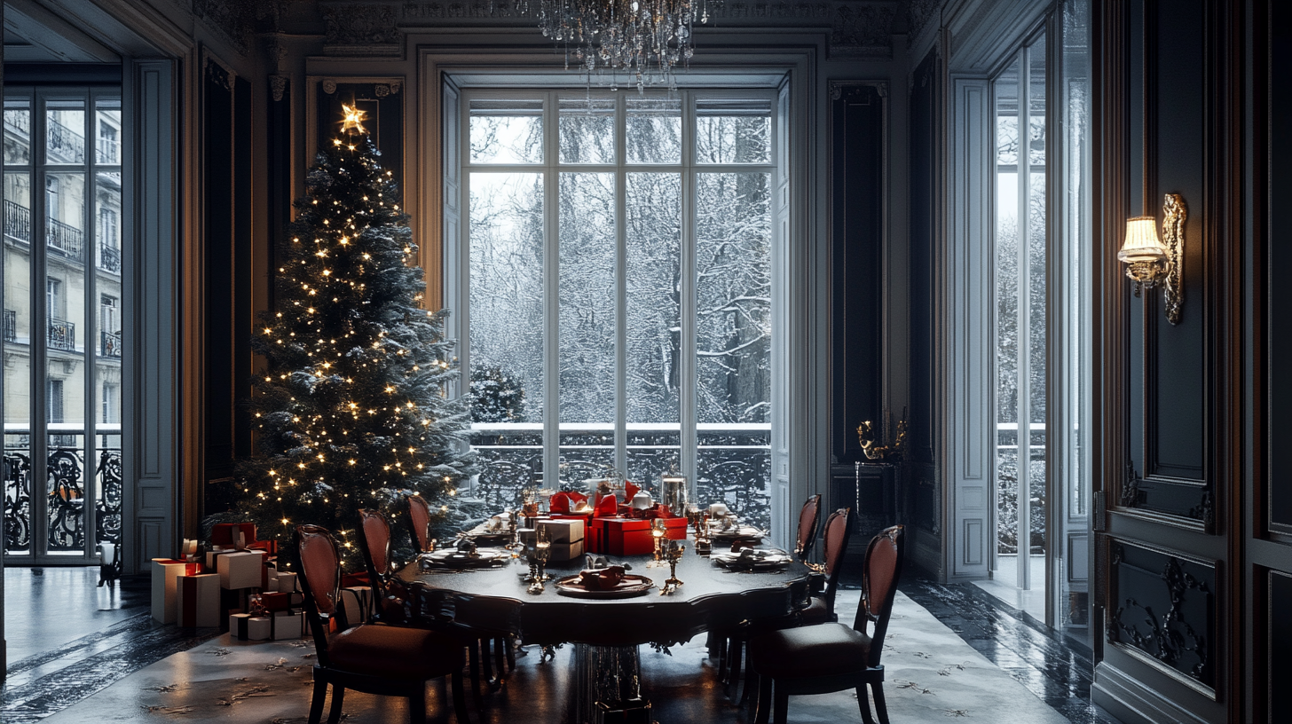 A Parisian Christmas in Charles Zana's Luxurious Apartment