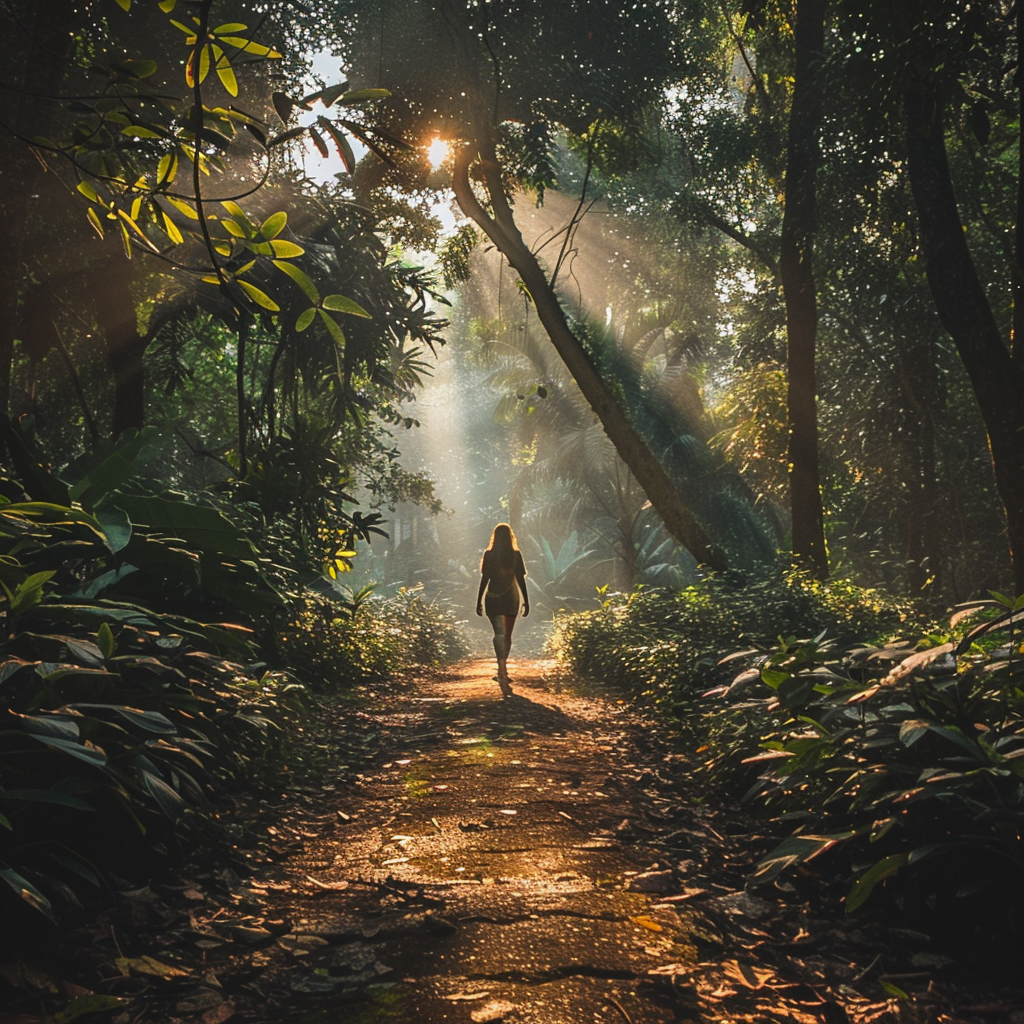 A Peaceful Walk Through Forest: Connecting with Nature