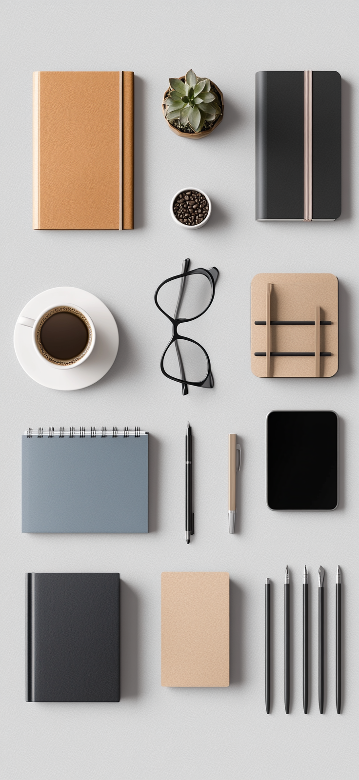 A Photorealistic Flat Lay With Minimalistic Objects