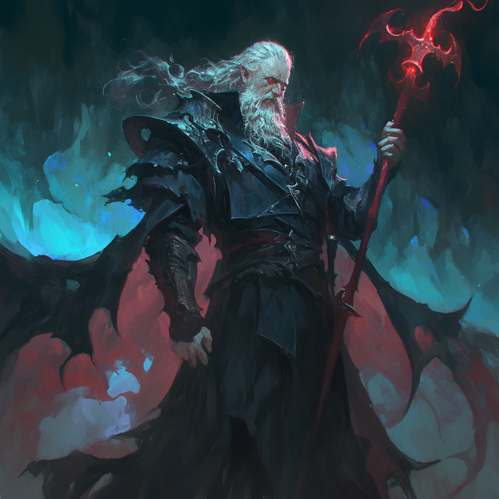 A Powerful Old Man in Dark Fantasy Dungeon