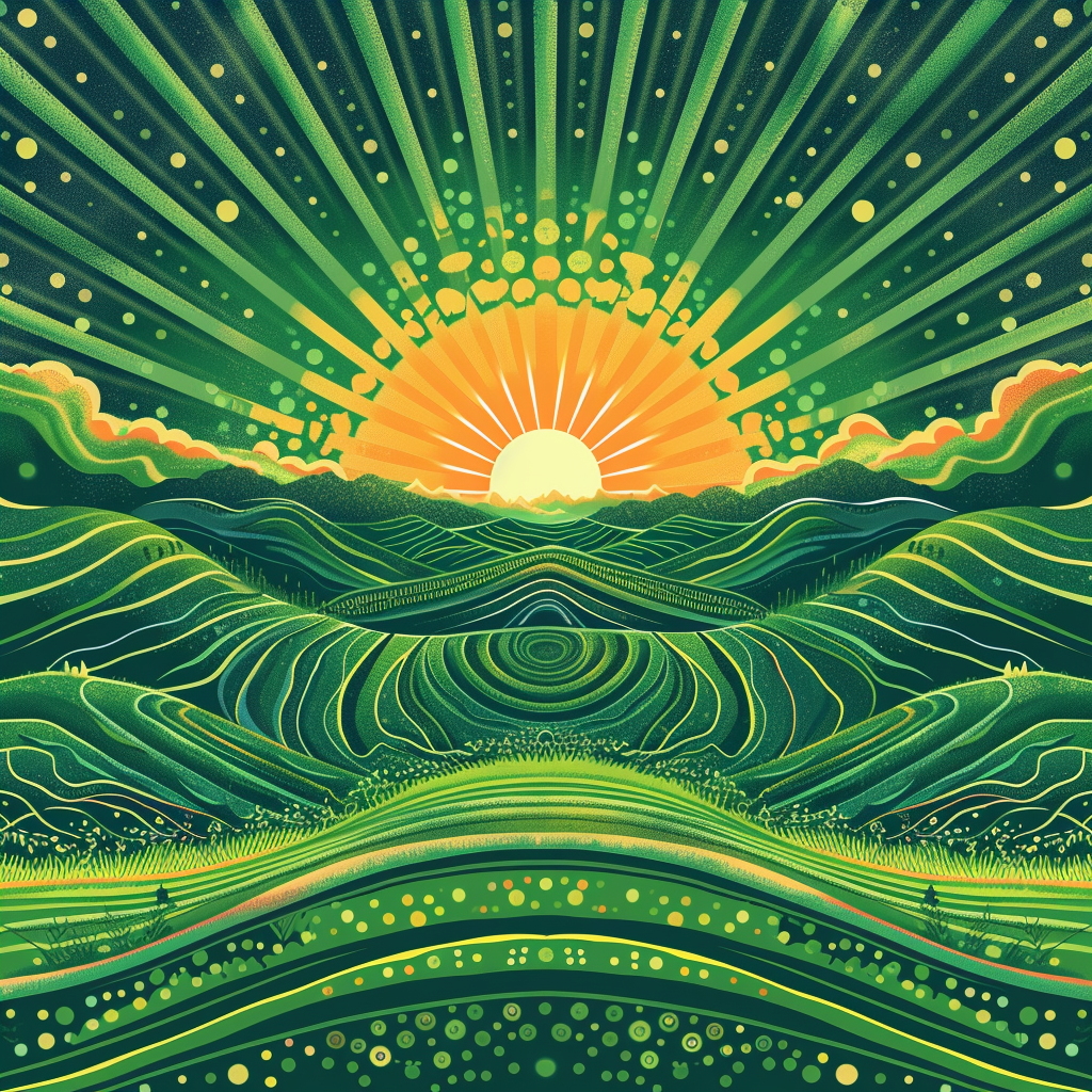 A Psytrance Festival Poster in Israel Landscape