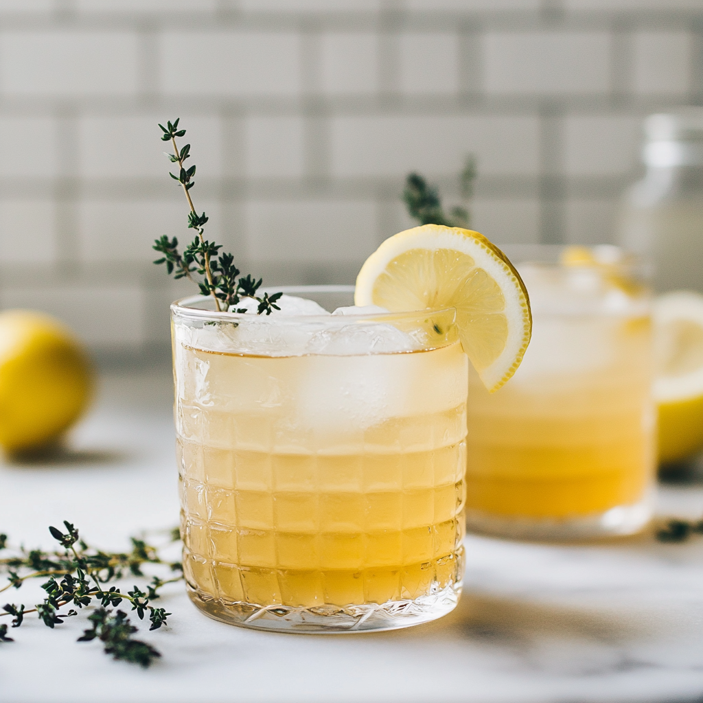 A Refreshing Honey Bee Cocktail with Bourbon