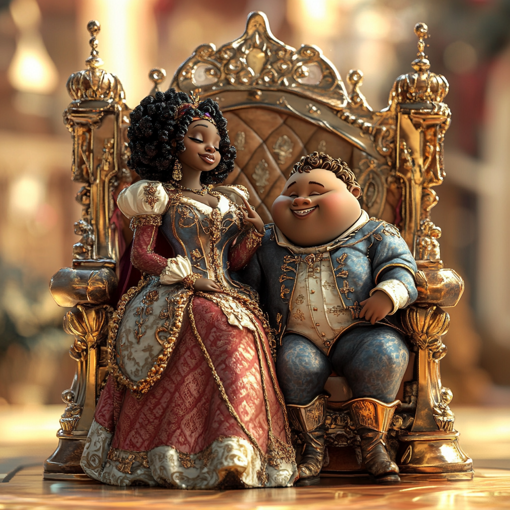 A Royal Couple in a Fairy Tale Castle