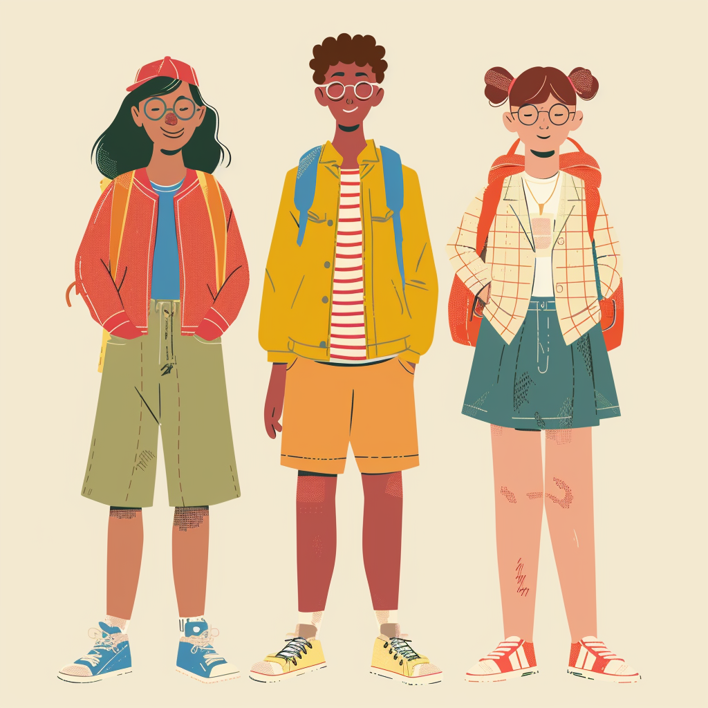 A School Flier with 3 Young Adults