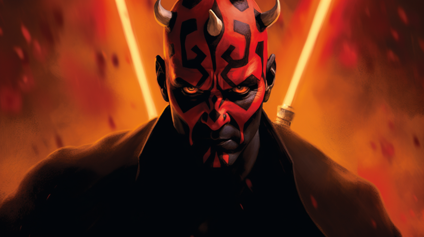 A Sinister Portrait of Darth Maul