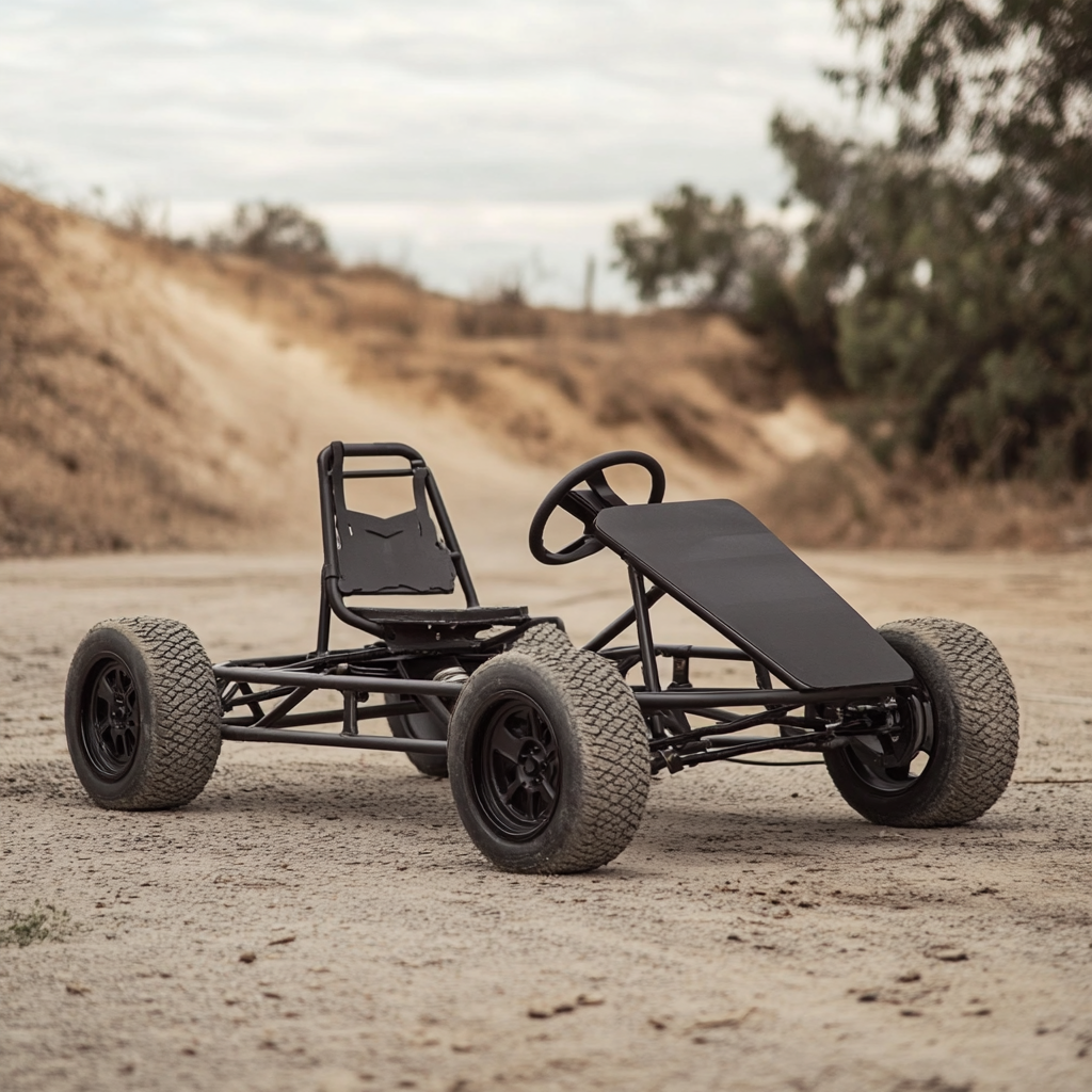 A Sleek Electric Offroad Go Kart With Roll Cage