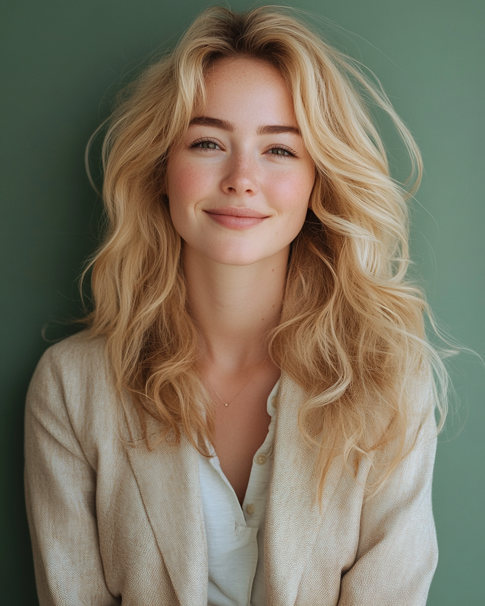 A Smiling Woman in Business Attire Portrait