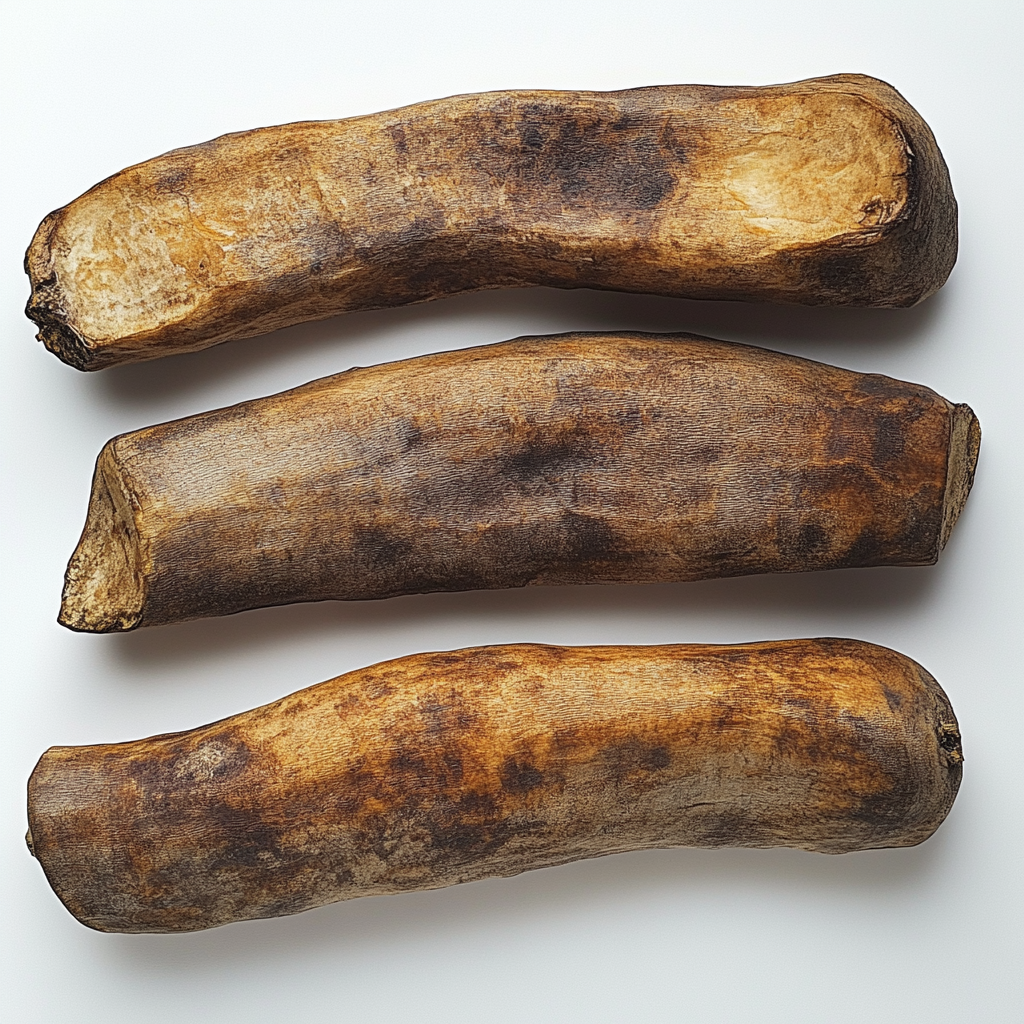 A Stack of Three Wild Yams, Rough Surface