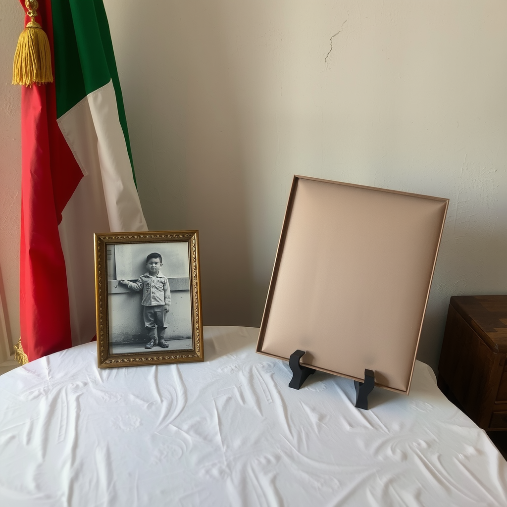 A Table with a Picture of Childhood and Martyrdom