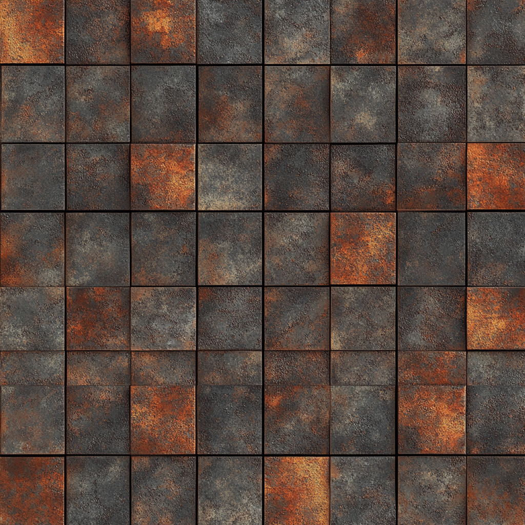 A Texture of Rusted Steel in Pixel Art