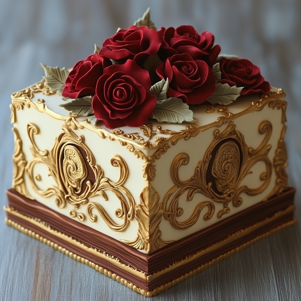 A Versailles-Themed Magical Musical Jewelry Cake