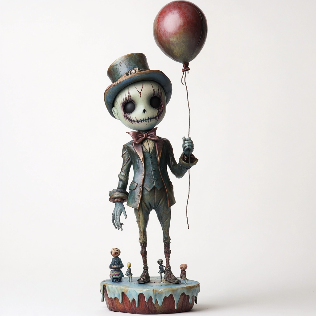 A Whimsical Carnival Figure: The Eerie Puppet Master