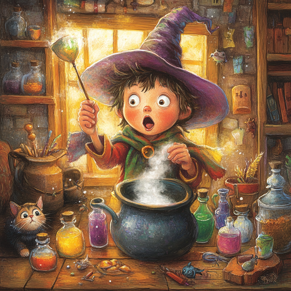 A Witch's Magical Potions and Spells: Children's Book