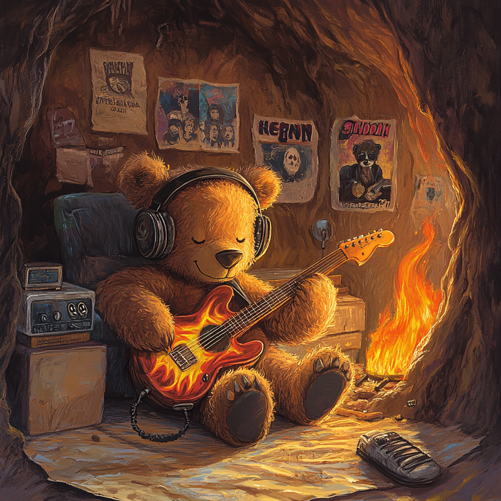 A Young Bear's Dream: Rock Star in Cave