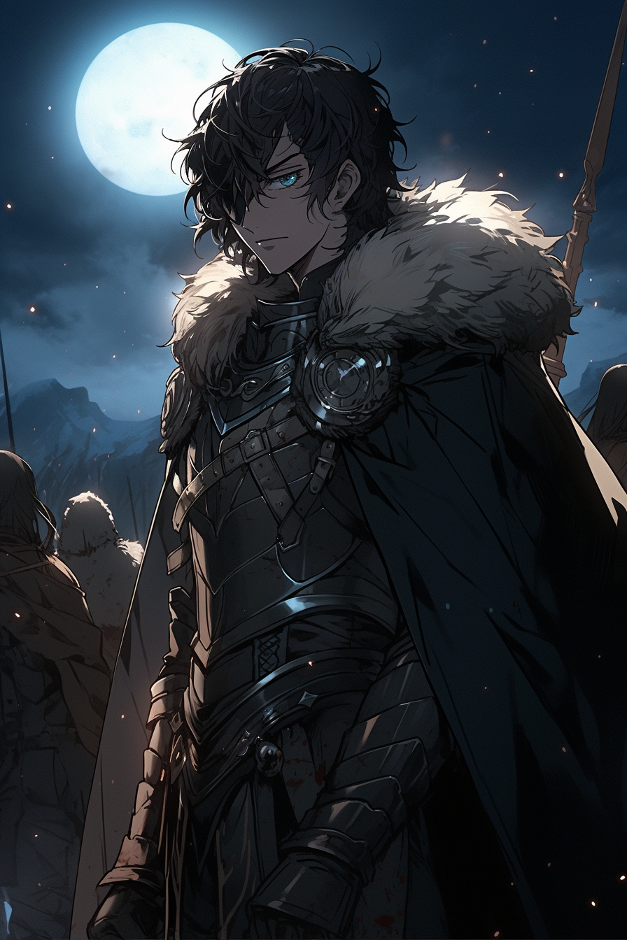 A Young King in the North at Night