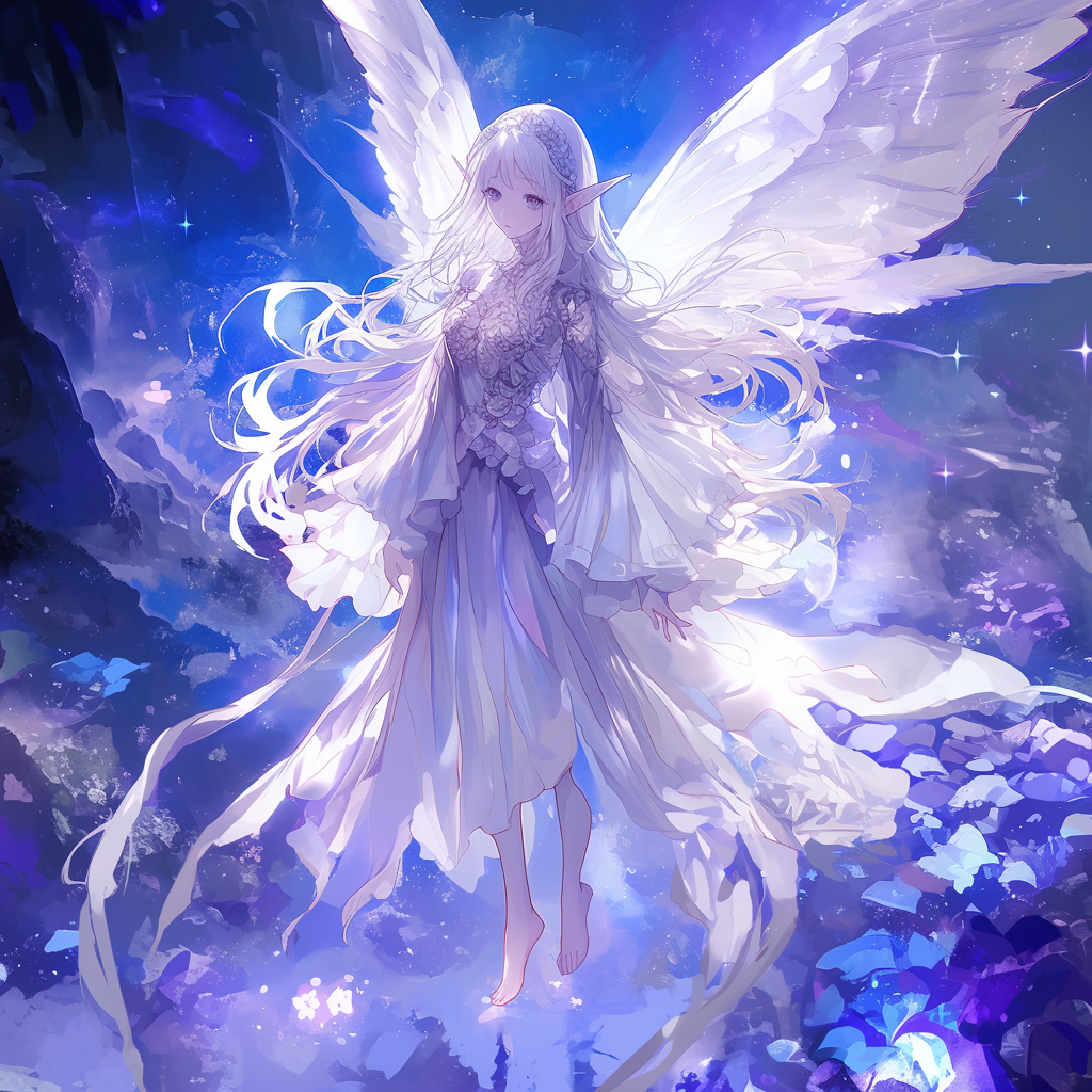 A beautiful fairy in a magical kingdom