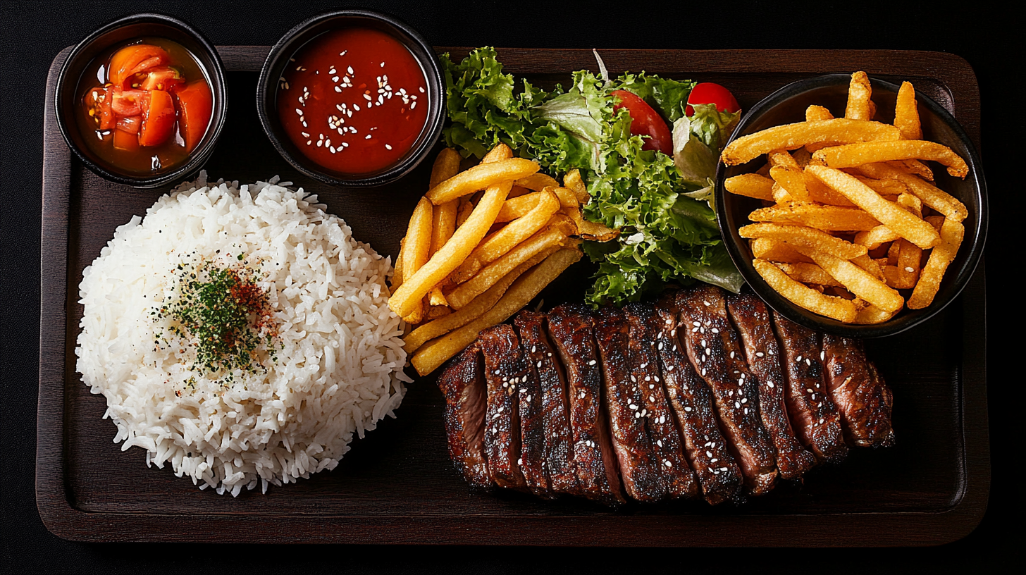 A beautiful table with delicious food and juice.