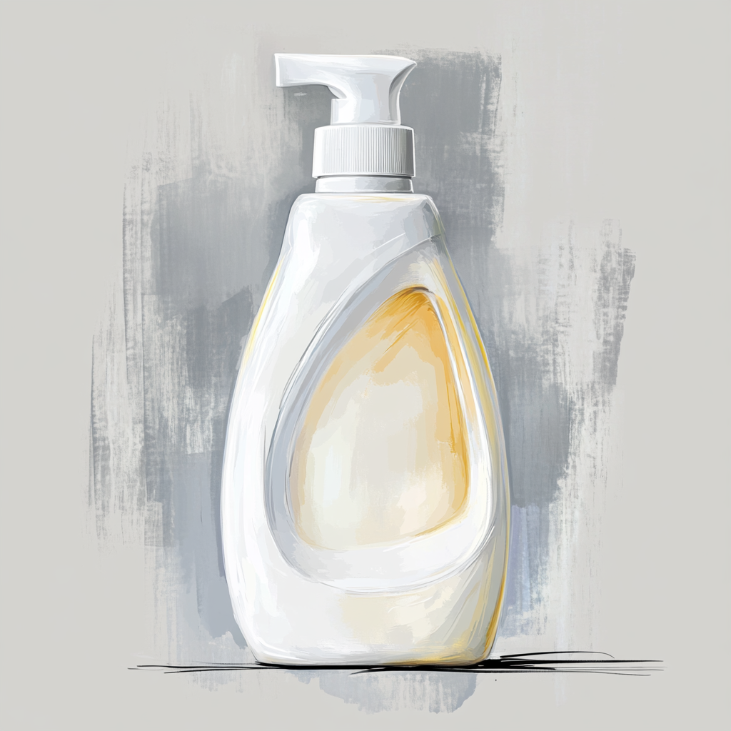 A beautiful watercolor illustration of yellow and white cleaning.