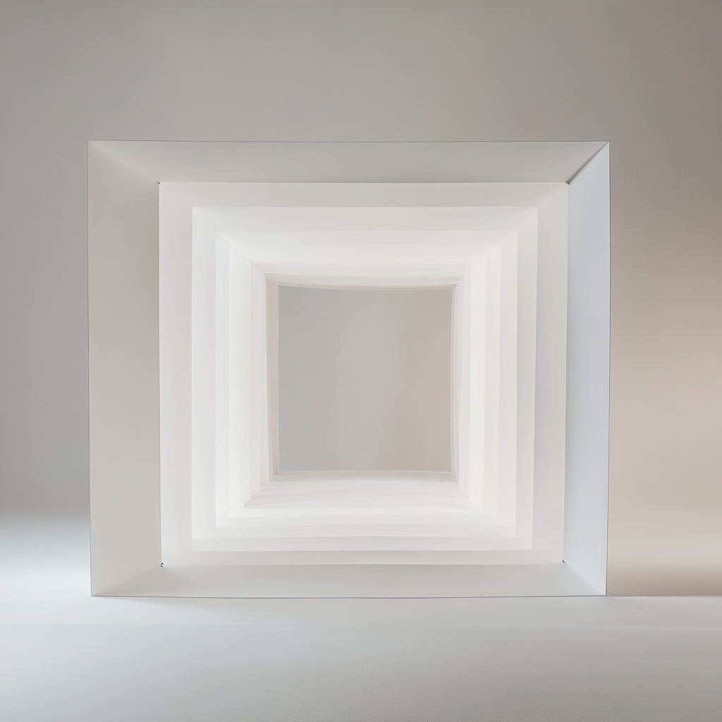 A big white frame with 2ft edges.