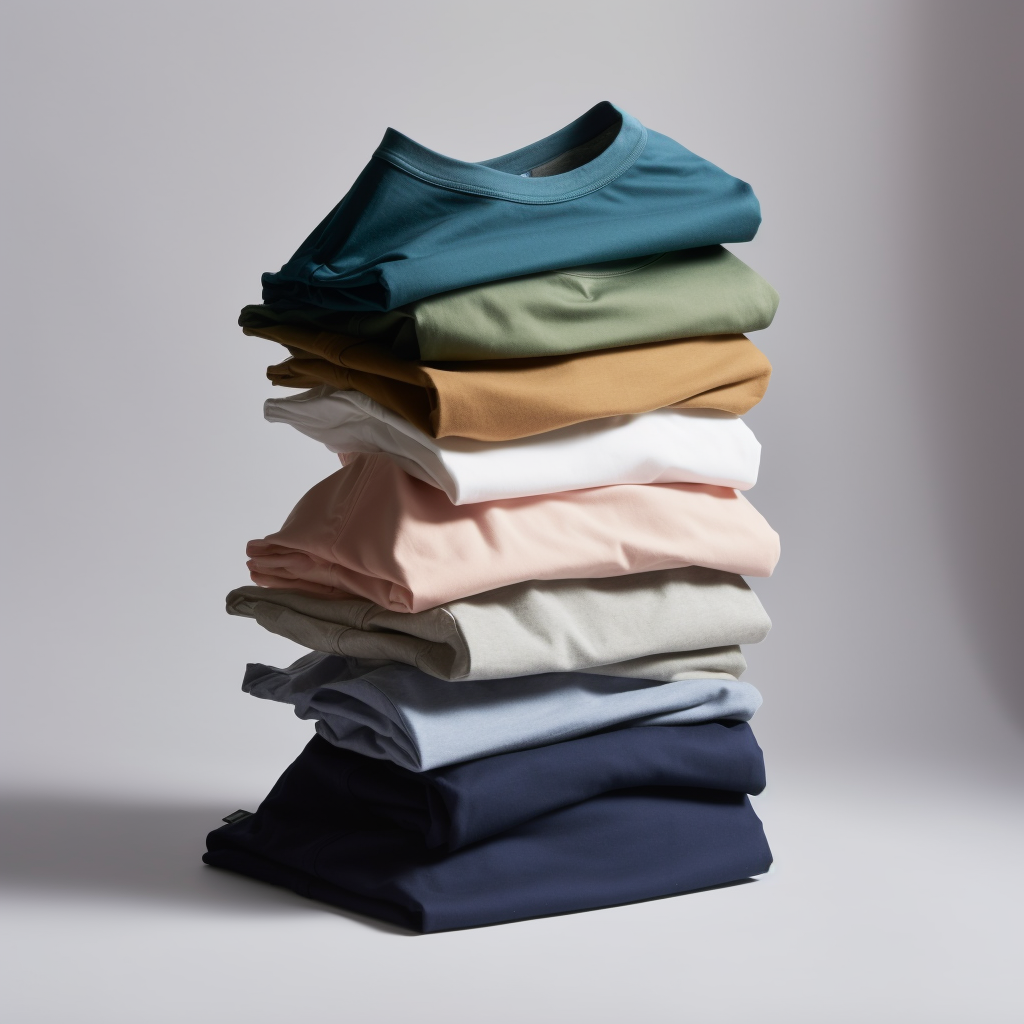 A collection of cotton t-shirts and shorts