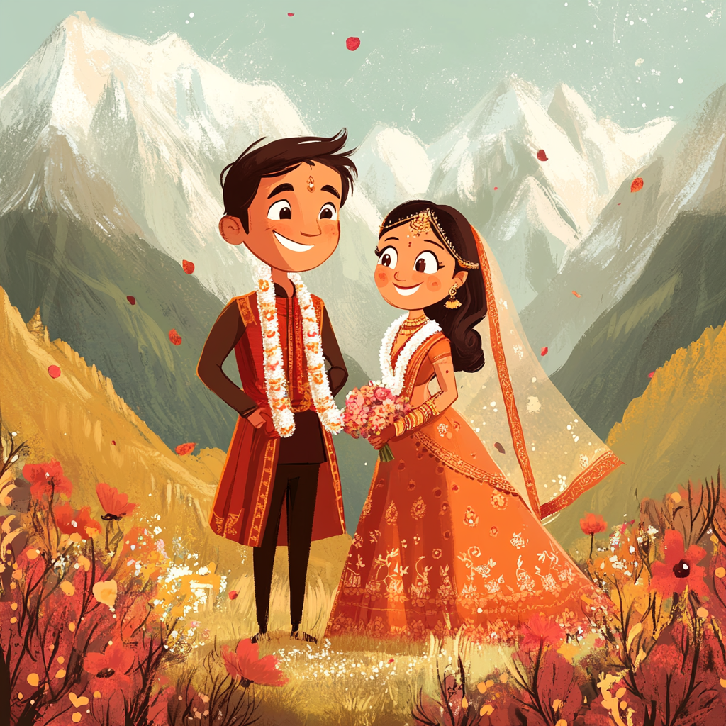 A colorful Himachali wedding in the mountains