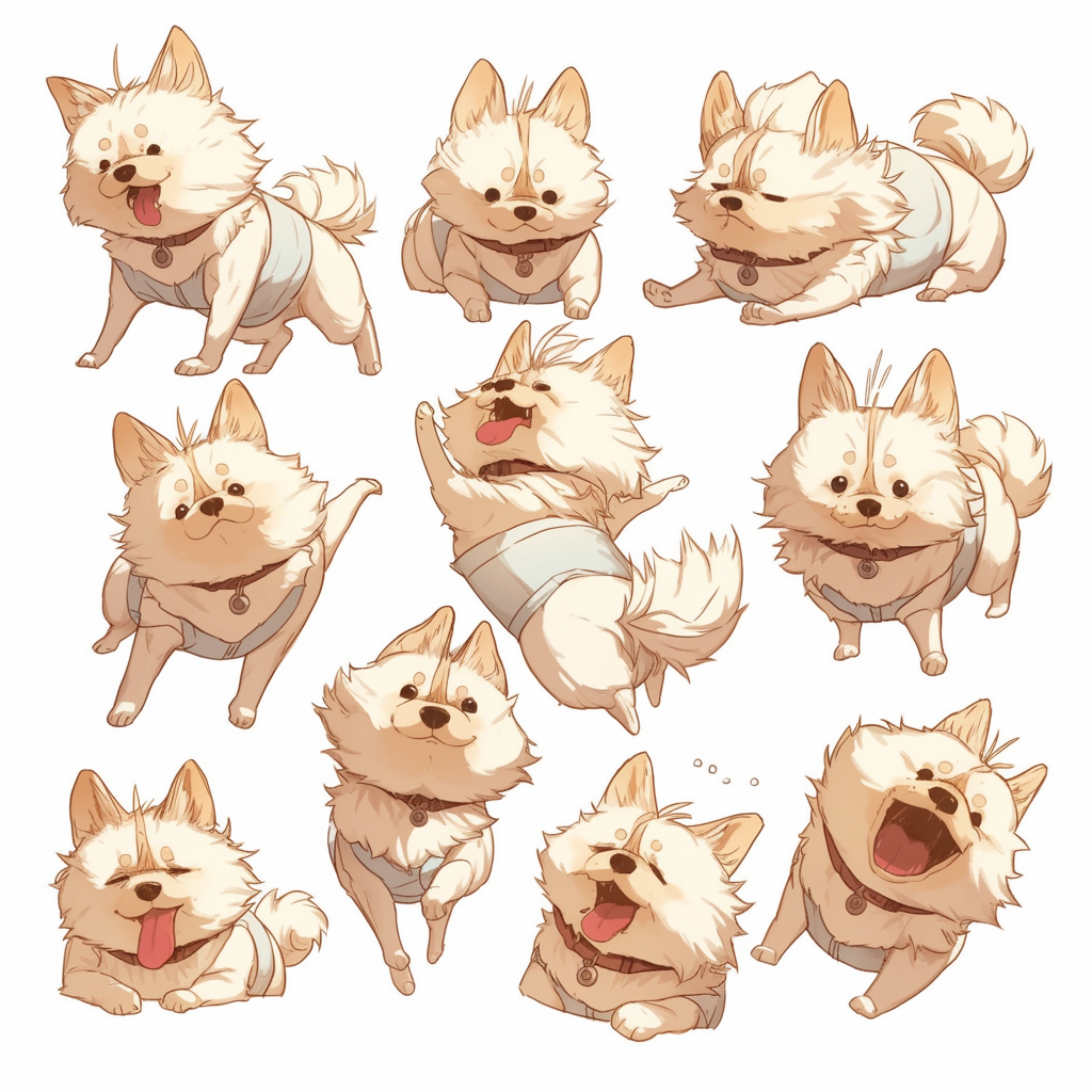 A cute Yorkshire Terrier in various poses