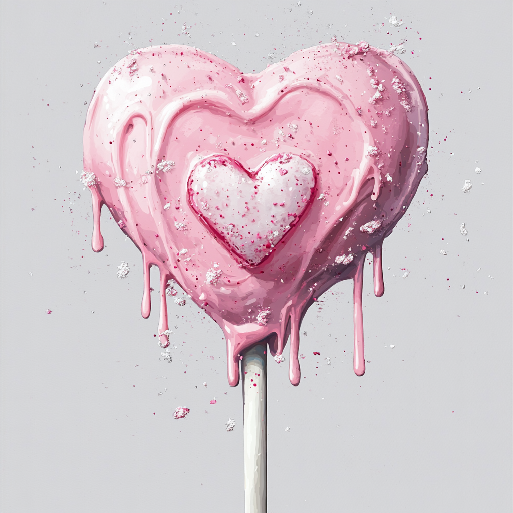 A detailed watercolor Valentine's day clipart