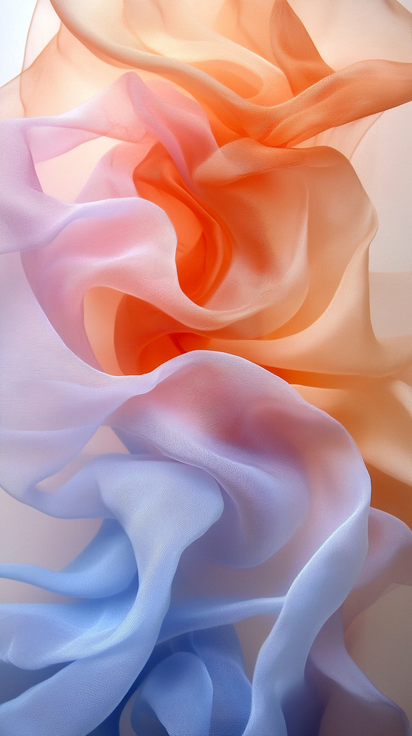 A dreamy dance of pastel colors in waves