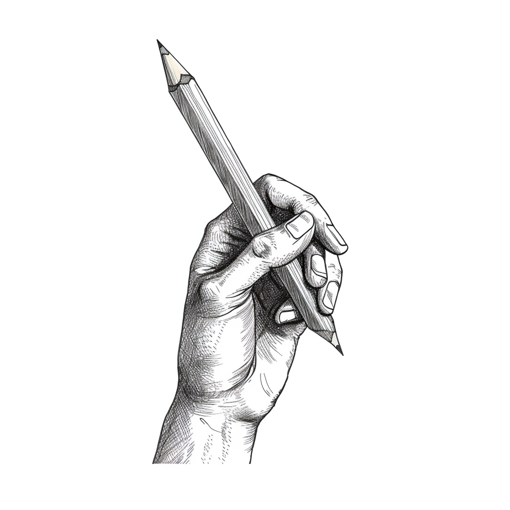 A hand drawing with a pencil in vintage style.