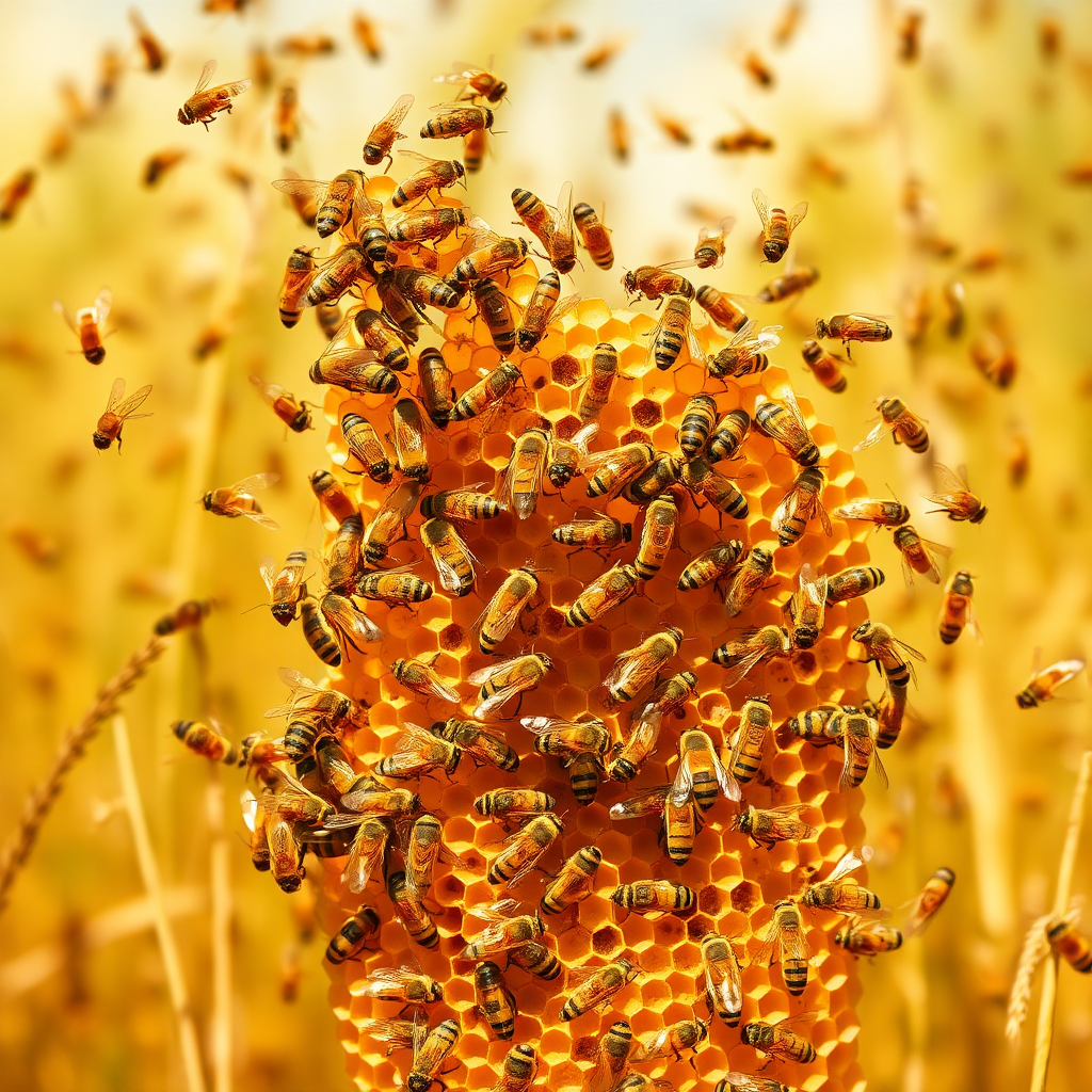 A kingdom of busy honey-making bees.